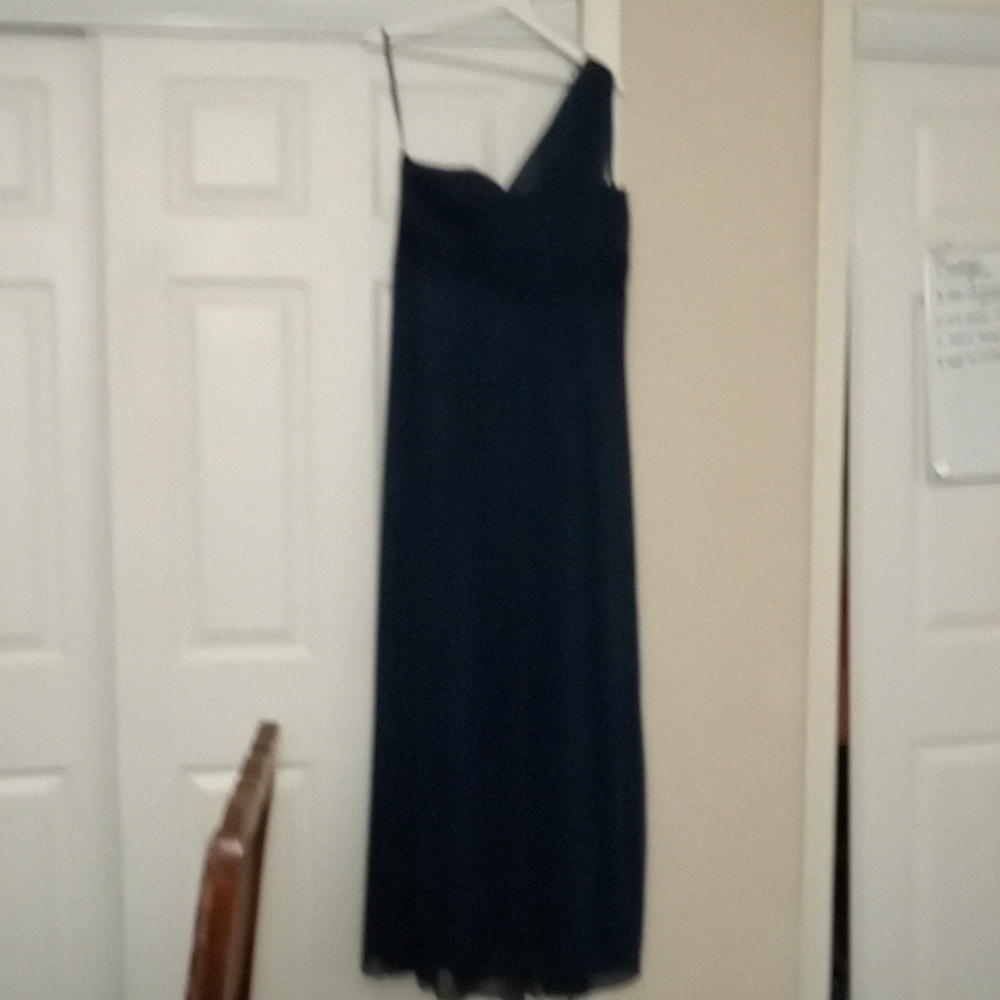 Navy blue prom dress. Size 10. Onyx Nite dress